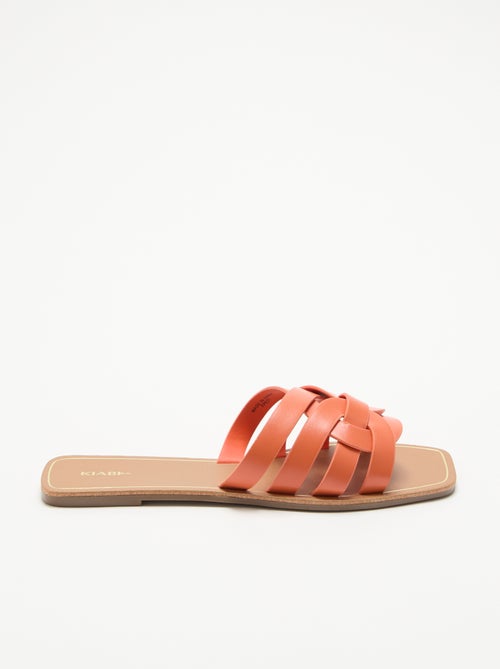 Sandali piatti con fascette incrociate - Kiabi