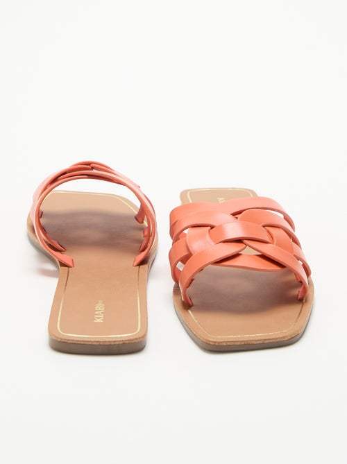 Sandali piatti con fascette incrociate - Kiabi