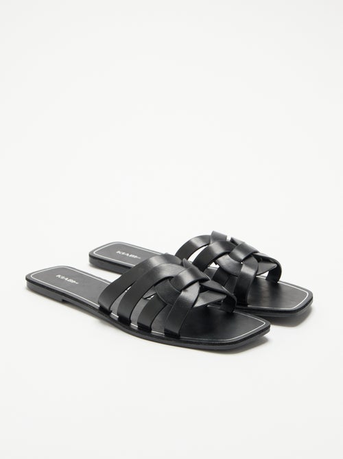Sandali piatti con fascette incrociate - Kiabi