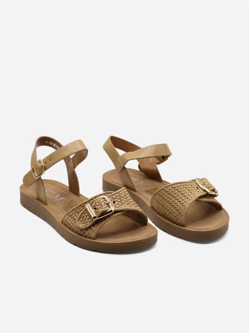 Sandali piatti con fibbia - Kiabi