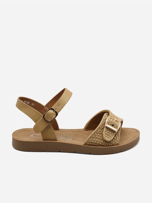 Sandali piatti con fibbia - Kiabi