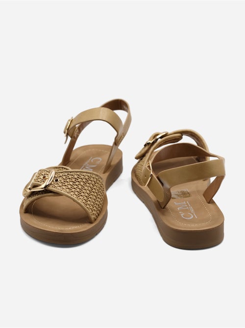 Sandali piatti con fibbia - Kiabi
