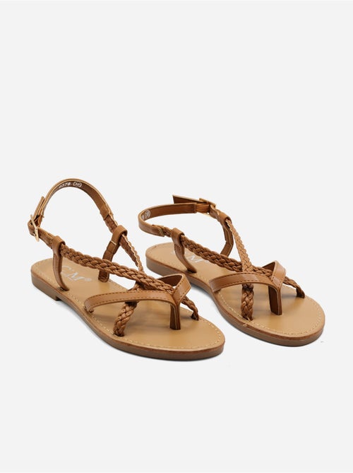 Sandali piatti intrecciati - Kiabi