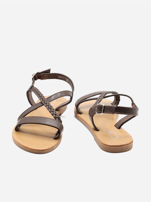 Sandali piatti intrecciati - Kiabi Sandali piatti intrecciati - Kiabi