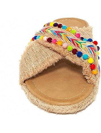 Sandali piatti materiale sintetico montevita