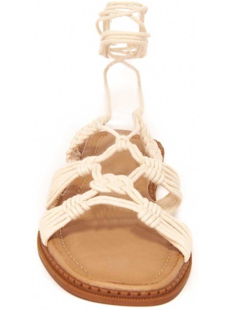 Sandali Piatti Materiale Sintetico Montevita Bianco - Kiabi