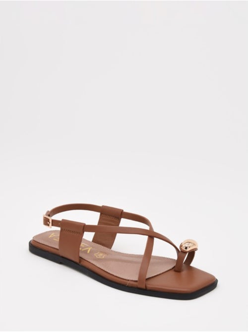 Sandali Piatti Materiale Sintetico Montevita - Kiabi Sandali Piatti Materiale Sintetico Montevita - Kiabi