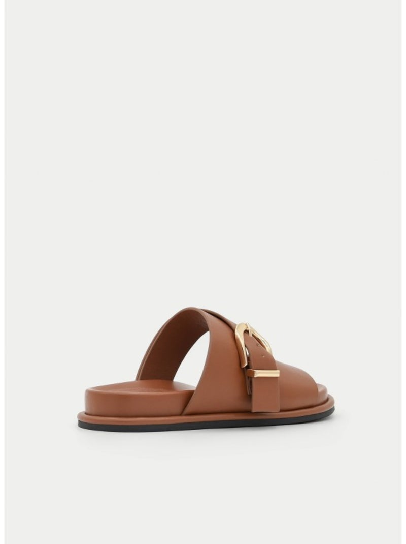 Sandali Piatti Materiale Sintetico Montevita Cammello - Kiabi