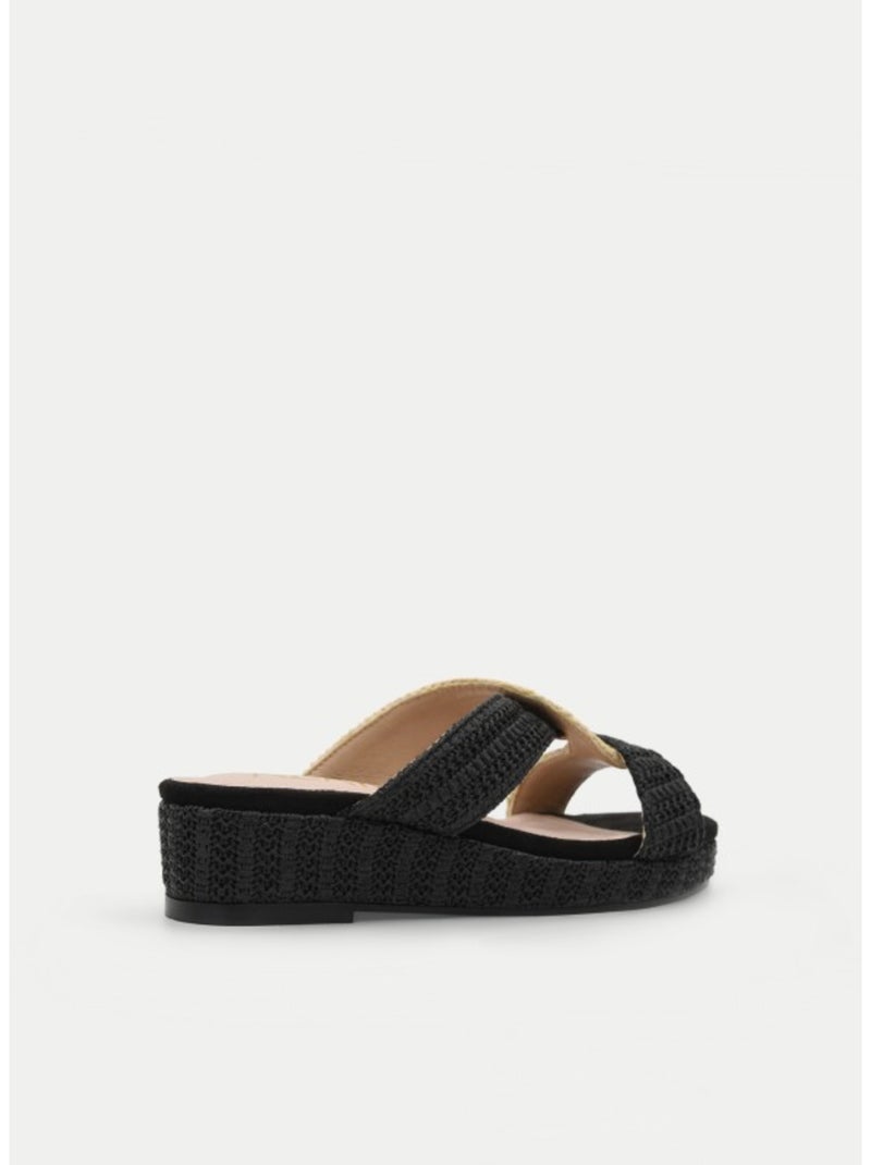 Sandali Piatti Materiale Sintetico Montevita Nero - Kiabi
