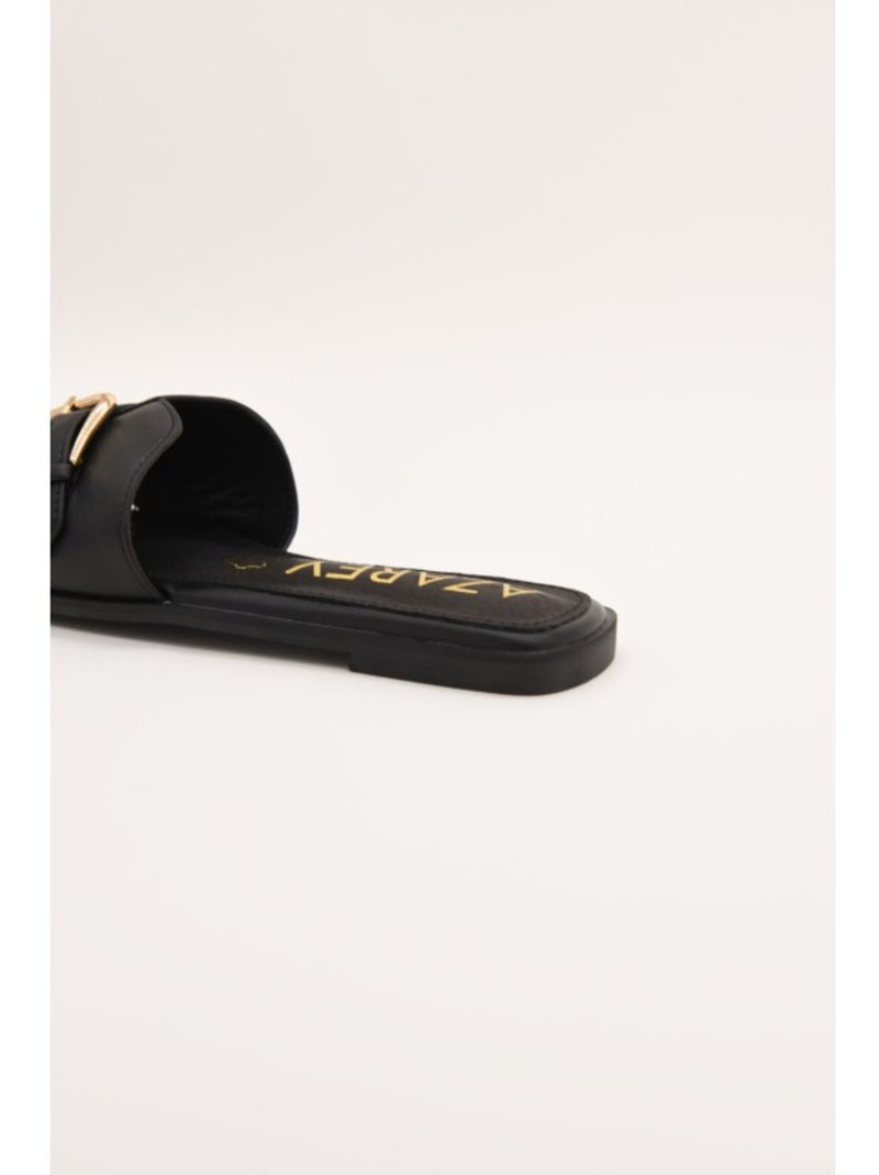 Sandali Piatti Materiale Sintetico Montevita Nero - Kiabi