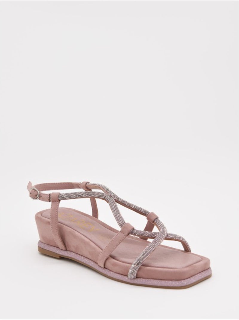 Sandali Piatti Materiale Sintetico Montevita Rosa - Kiabi