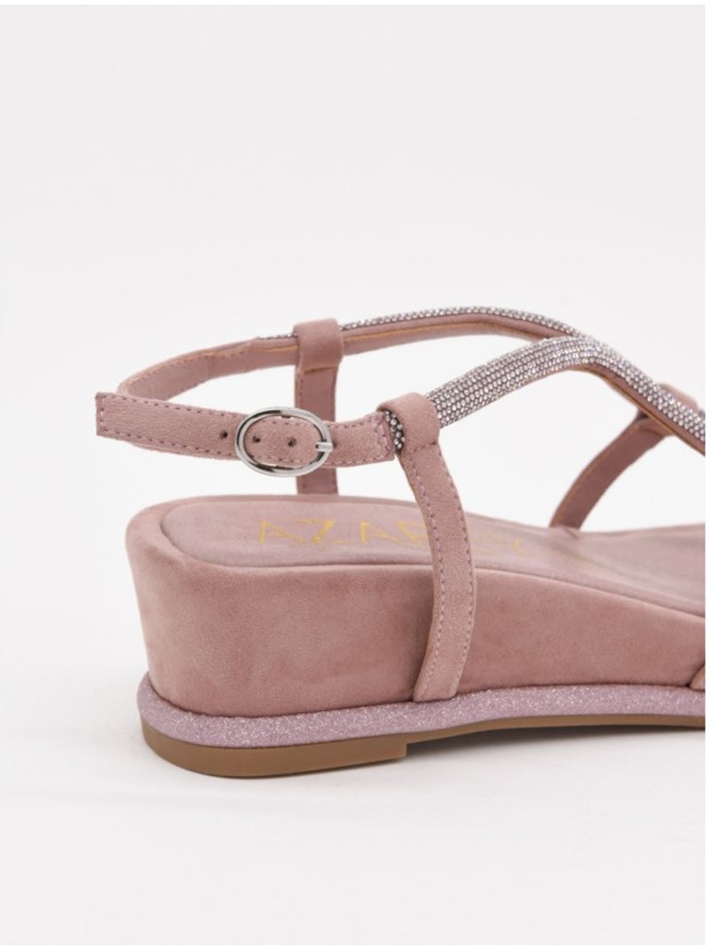 Sandali Piatti Materiale Sintetico Montevita Rosa - Kiabi