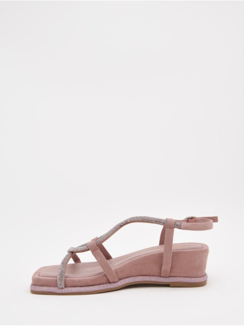 Sandali Piatti Materiale Sintetico Montevita Rosa - Kiabi