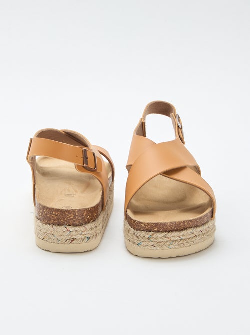 Sandali platform con fascette incrociate - Kiabi