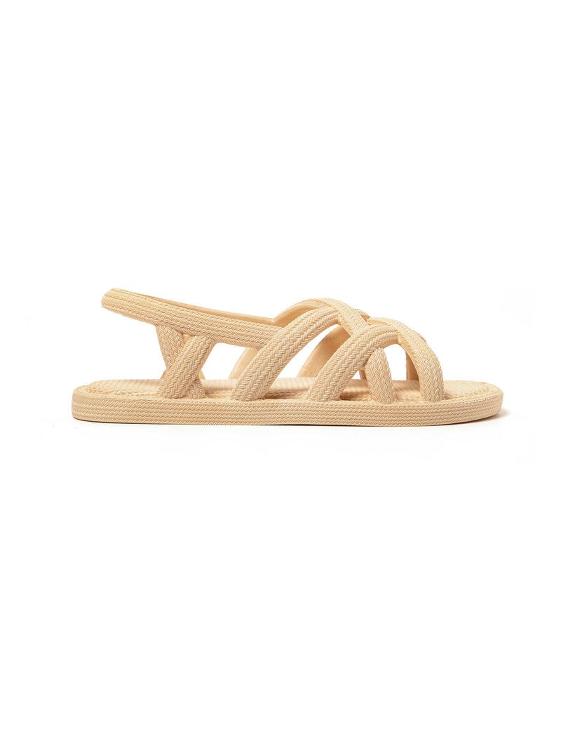 Sandali playa donna Brasileras suola in gomma Beige - Kiabi
