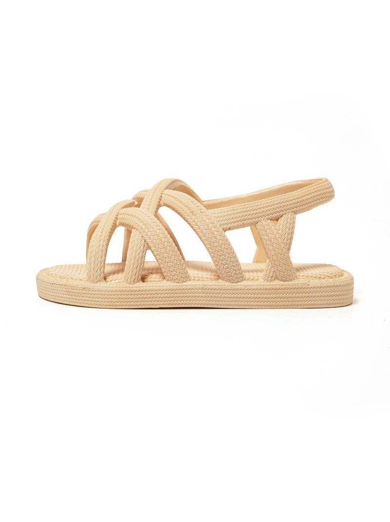 Sandali playa donna Brasileras suola in gomma Beige - Kiabi