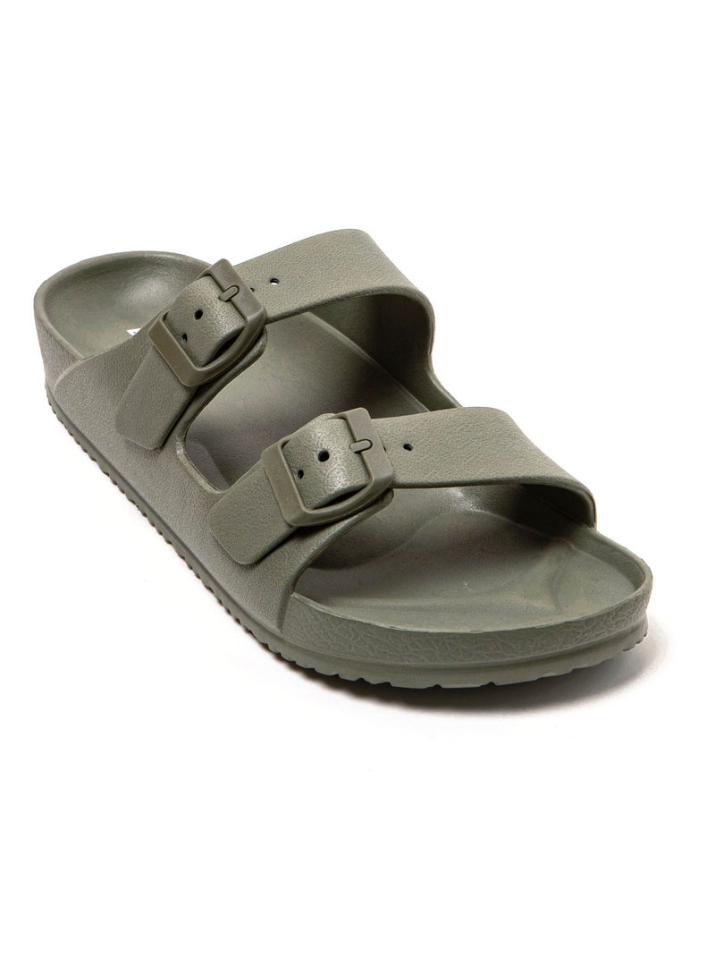 Sandali playa unisex Brasileras suola in gomma Verde scuro - Kiabi