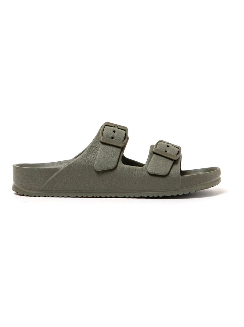 Sandali playa unisex Brasileras suola in gomma Verde scuro - Kiabi
