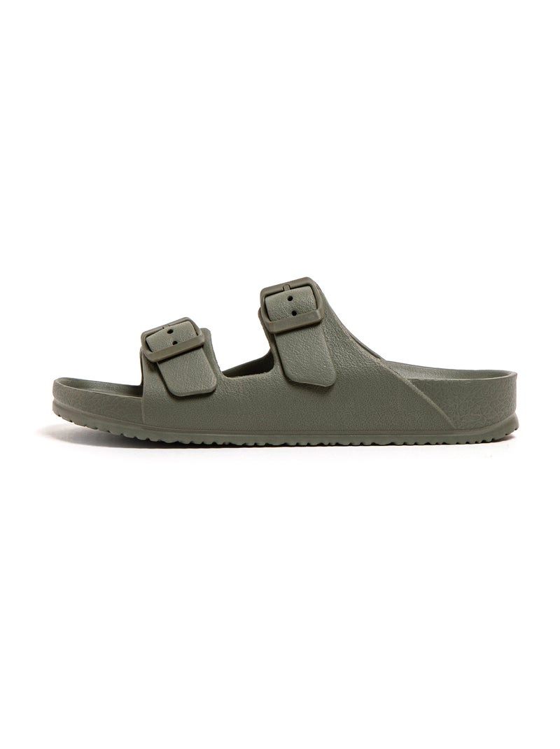 Sandali playa unisex Brasileras suola in gomma Verde scuro - Kiabi