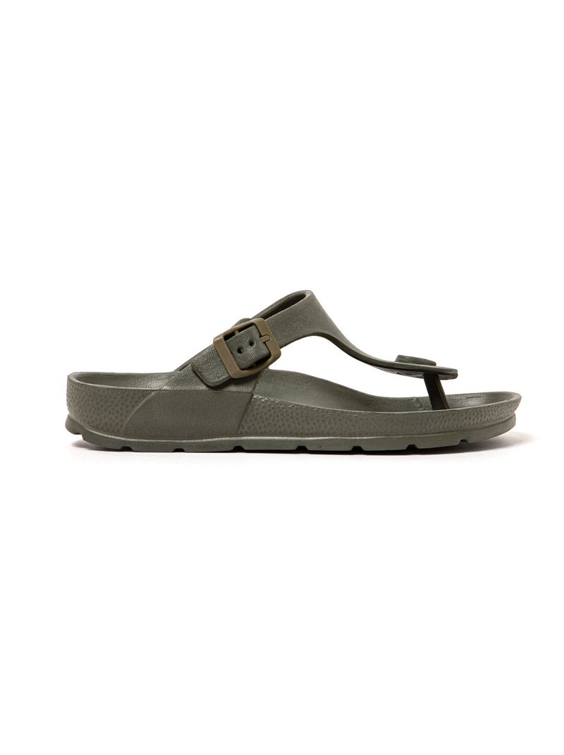 Sandali playa unisex Brasileras suola in gomma Verde scuro - Kiabi