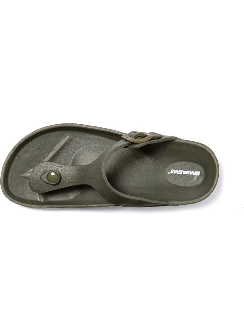 Sandali playa unisex Brasileras suola in gomma Verde scuro - Kiabi
