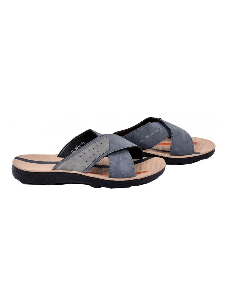 Sandali PREMIUM aperti Blu marino - Kiabi
