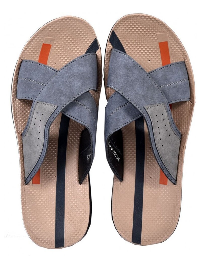 Sandali PREMIUM aperti Blu marino - Kiabi
