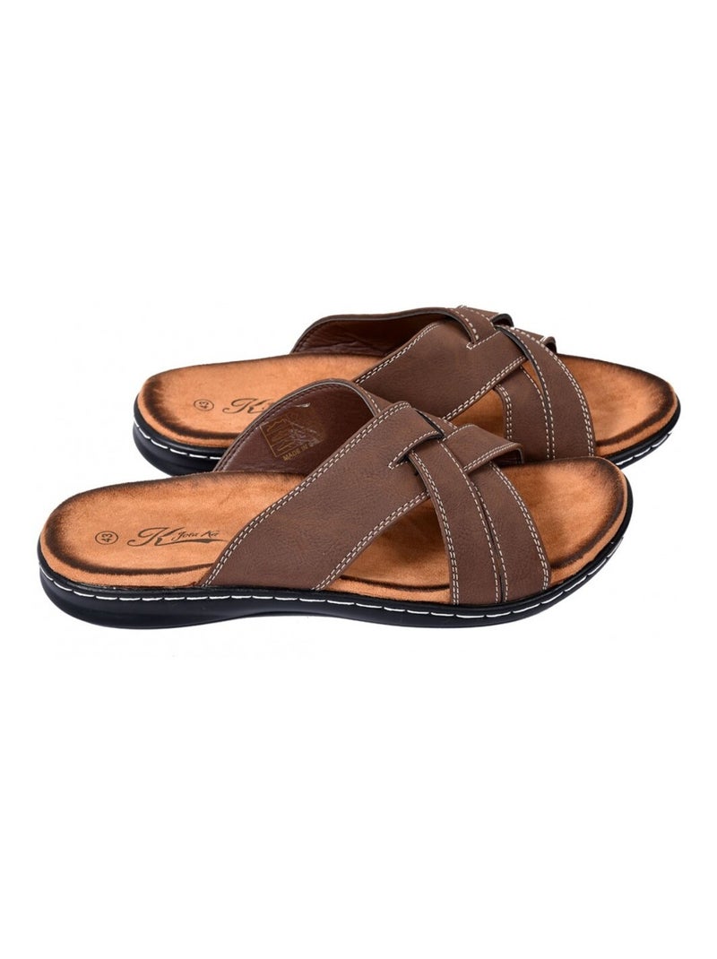 Sandali PREMIUM aperti Marrone - Kiabi