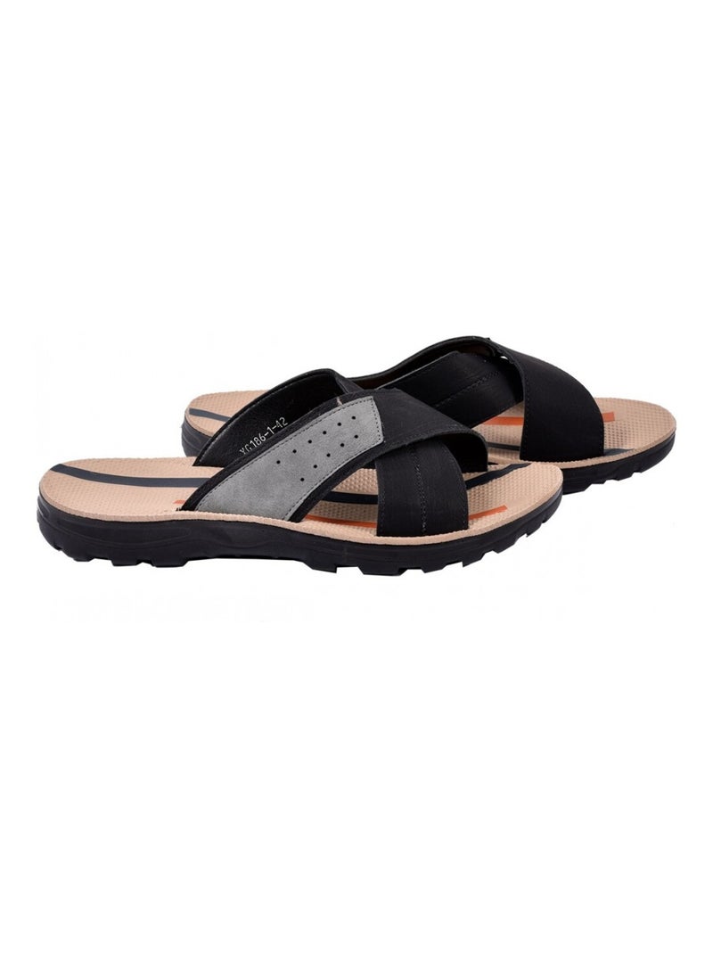 Sandali PREMIUM aperti Nero - Kiabi