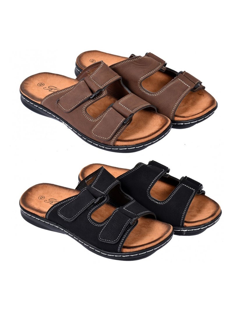Sandali PREMIUM aperti Nero - Kiabi