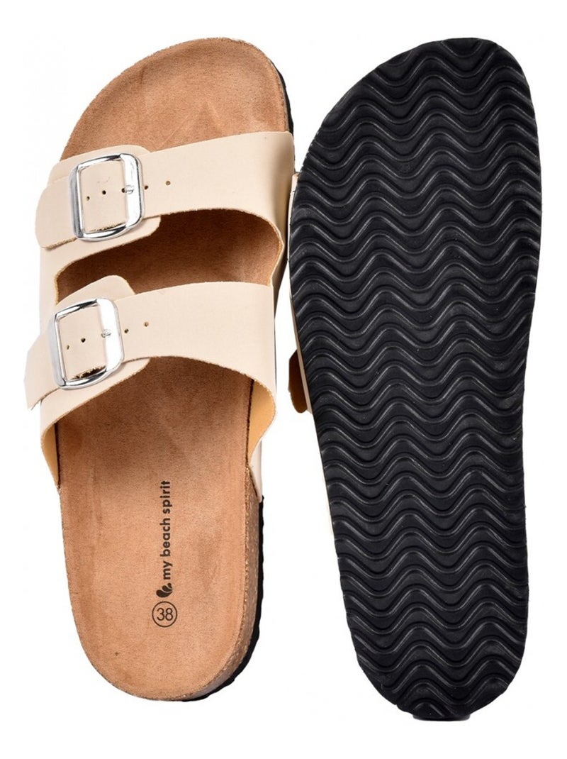 Sandali PREMIUM Fibbia Beige - Kiabi