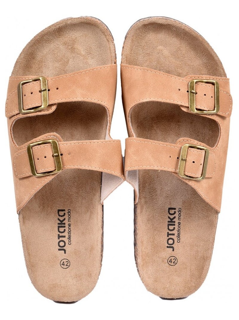 Sandali PREMIUM Fibbia Cammello - Kiabi
