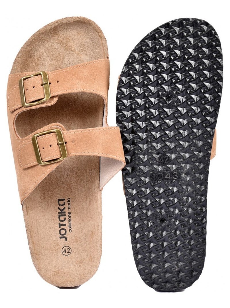 Sandali PREMIUM Fibbia Cammello - Kiabi