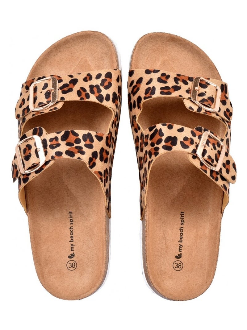 Sandali PREMIUM Fibbia Cammello - Kiabi