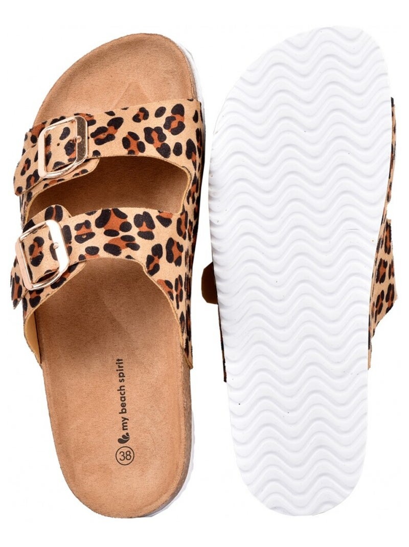 Sandali PREMIUM Fibbia Cammello - Kiabi