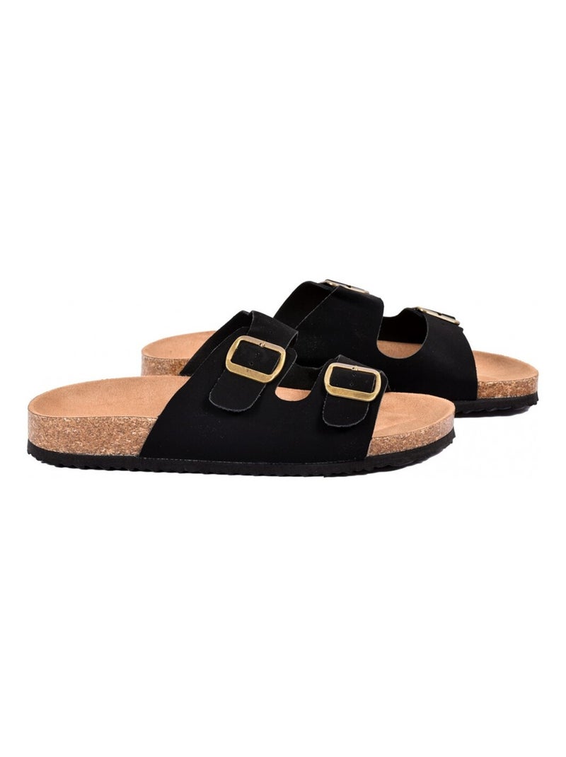 Sandali PREMIUM Fibbia Nero - Kiabi