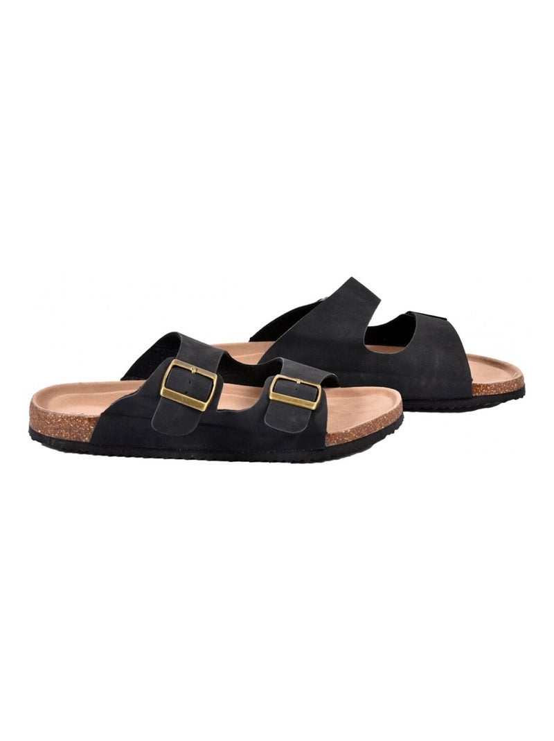 Sandali PREMIUM Fibbia Nero - Kiabi
