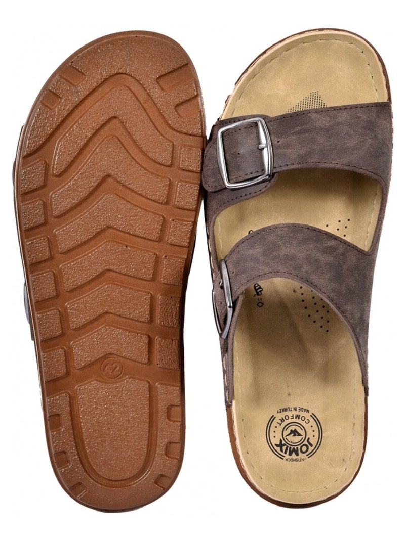 Sandali PREMIUM Marrone - Kiabi