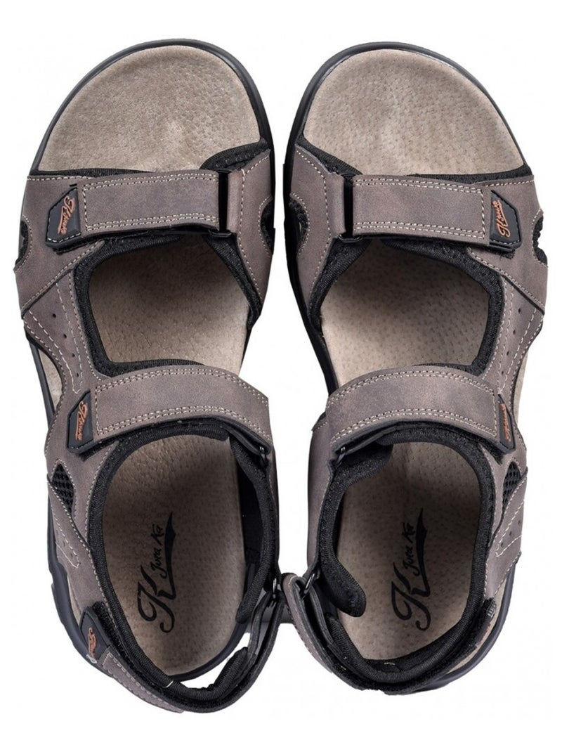 Sandali PREMIUM Velcro Marrone - Kiabi