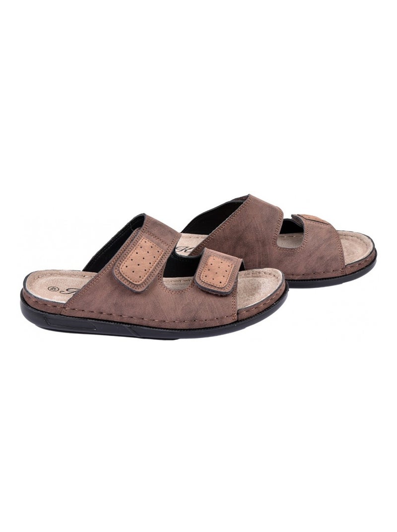Sandali PREMIUM Velcro Marrone - Kiabi