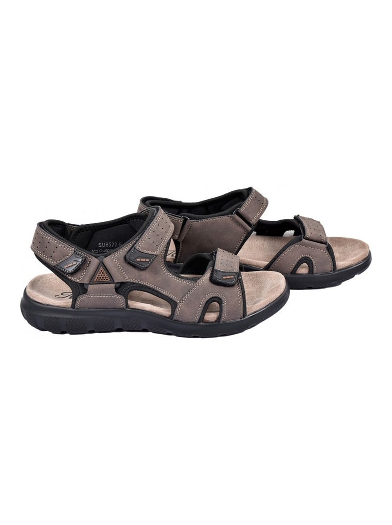Sandali PREMIUM Velcro Marrone - Kiabi