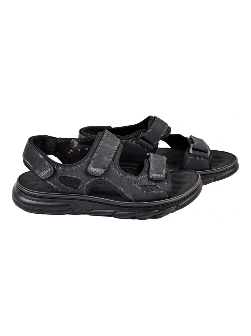 Sandali PREMIUM Velcro Nero - Kiabi