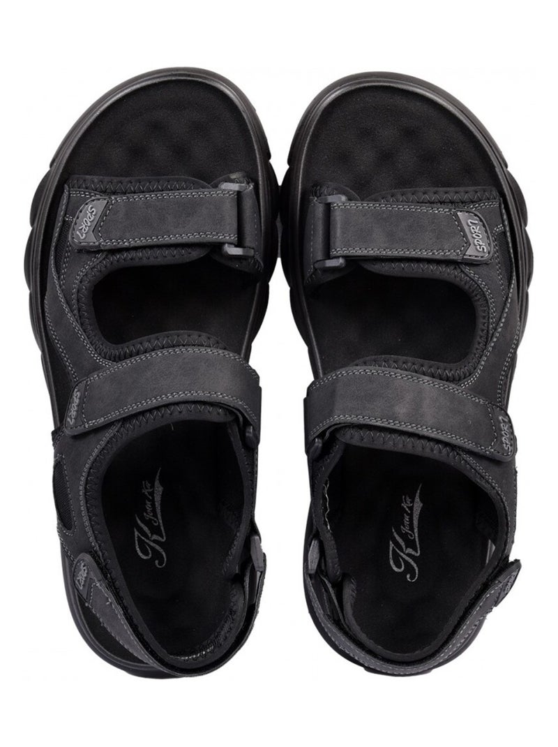 Sandali PREMIUM Velcro Nero - Kiabi