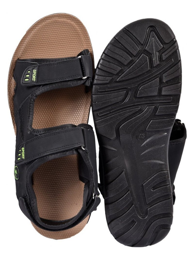 Sandali PREMIUM Velcro Nero - Kiabi