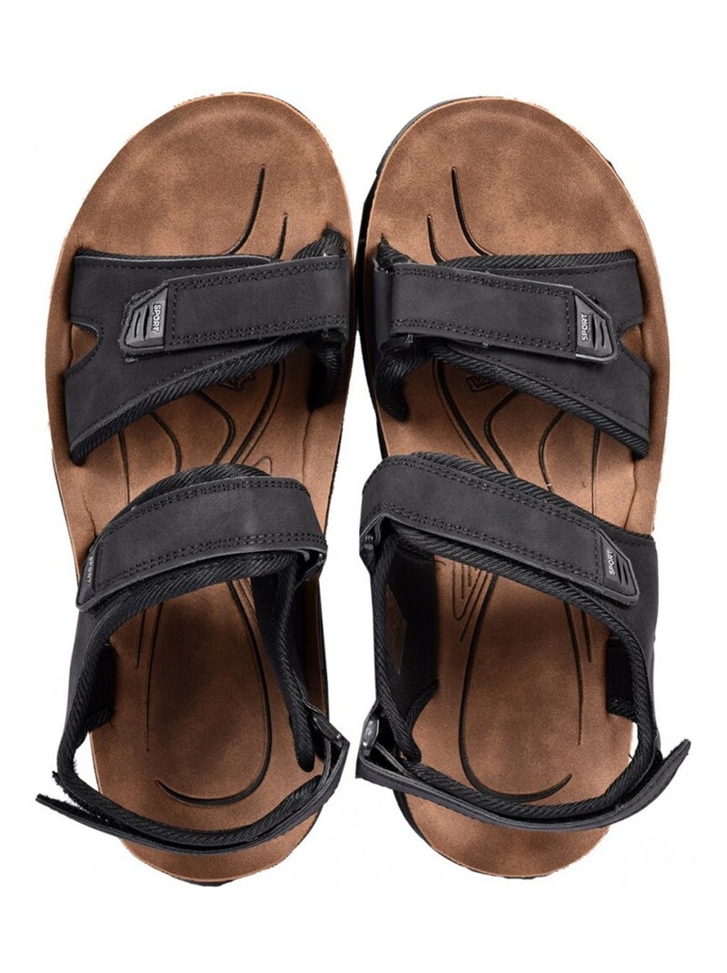 Sandali PREMIUM Velcro Nero - Kiabi