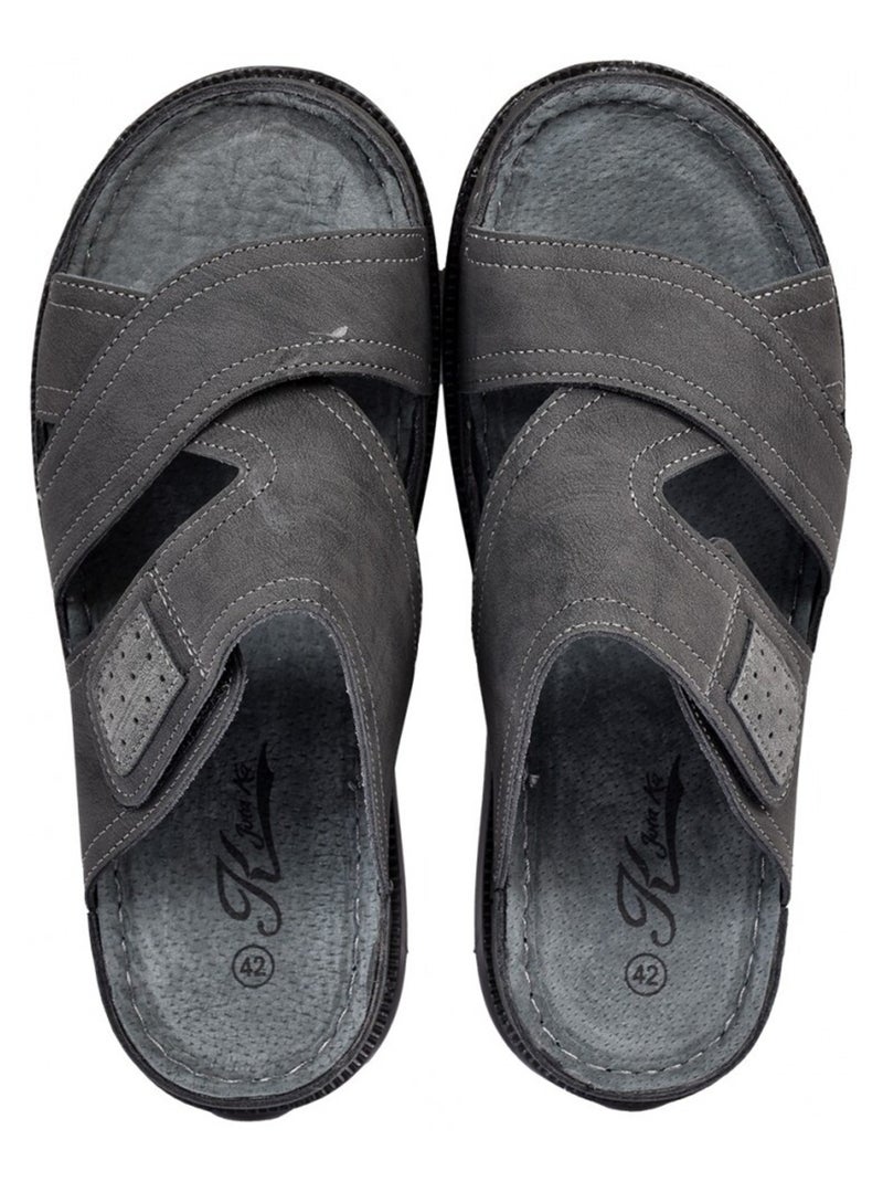 Sandali PREMIUM Velcro Nero - Kiabi
