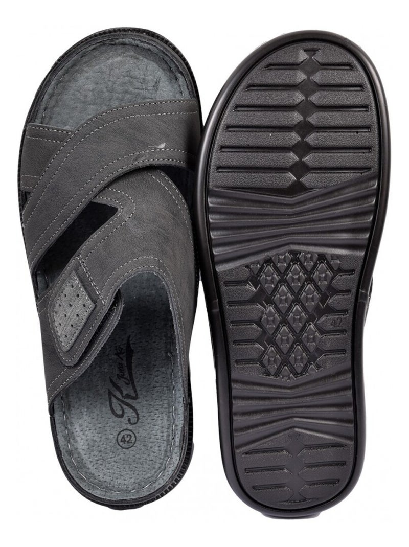 Sandali PREMIUM Velcro Nero - Kiabi