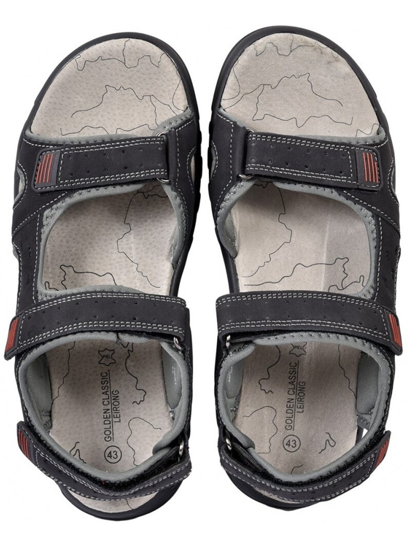 Sandali PREMIUM Velcro Nero - Kiabi