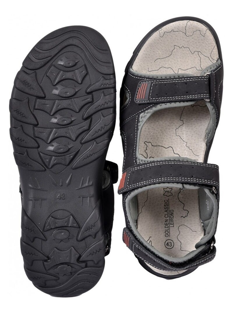 Sandali PREMIUM Velcro Nero - Kiabi
