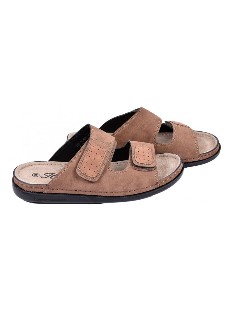 Sandali PREMIUM Velcro Tortora - Kiabi